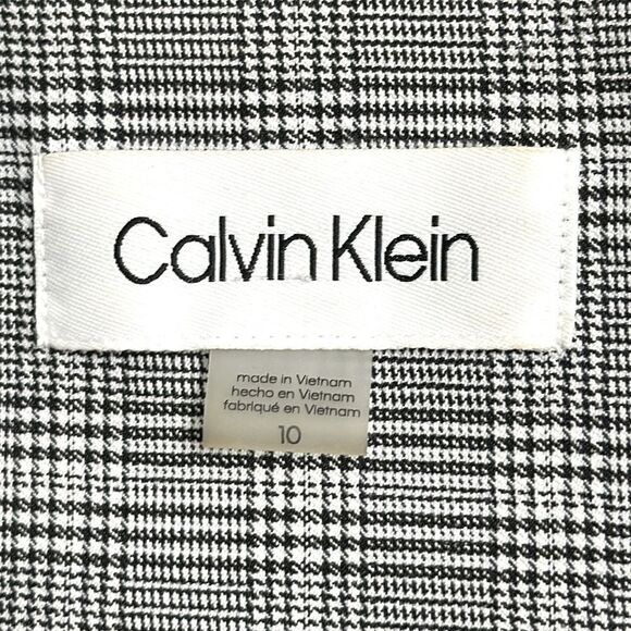 Calvin Klein Blazer Size 10 Houndstooth - Picture 12 of 13